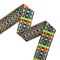 Designer’s Shop JL 131 Metallic Jacquard Trim – 2” x 7 Yards, Native Bohemian Ribbon, Colorful Tribal Woven Braid